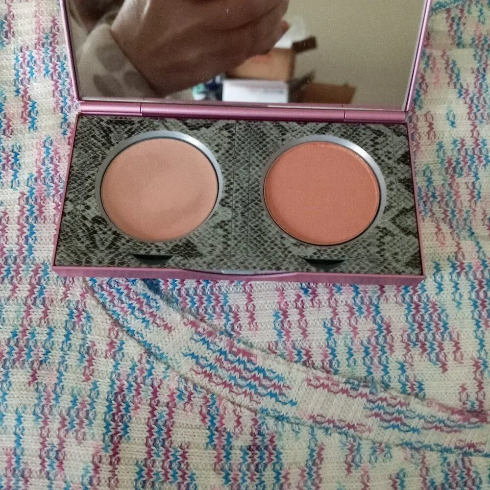 Mally Beauty 24/7 professional blush peach satin light creme & powder NEW flaw